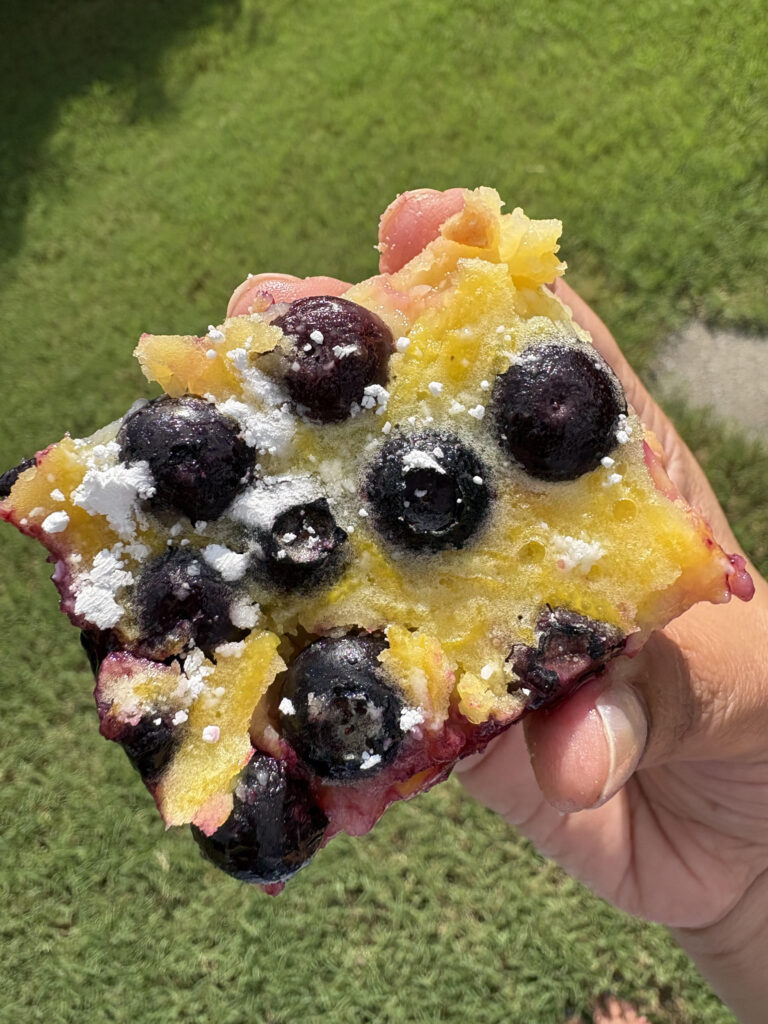 No Fuss Lemon Blueberry Bars